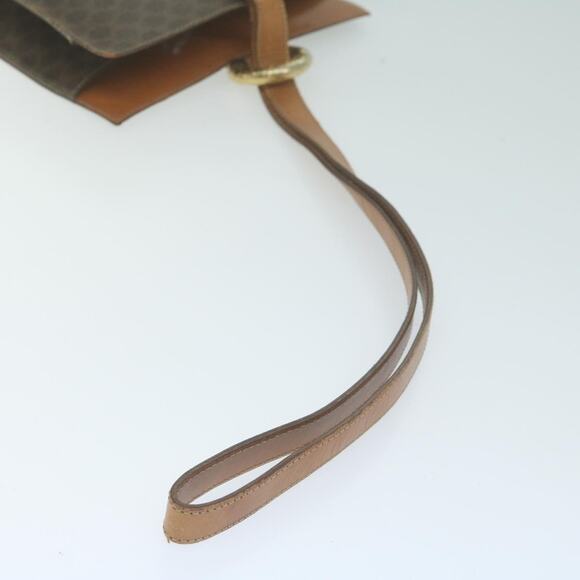 CELINE Macadam Canvas Shoulder Bag Pvc Leather Brown - Picture 7 of 12